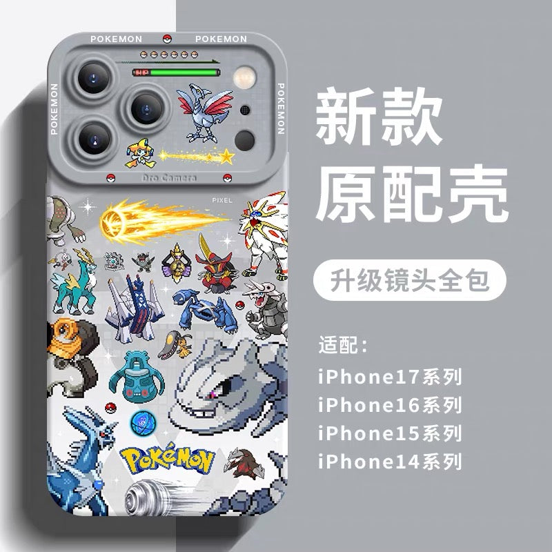 Japanese Cartoon Pokemon Silicone Case Close Up Fighting Version | Venusaur Charizard Blastoise Gengar Scizor Umbreon Greninja Garchomp - iPhone Case PLUS SE2 XS XR X 11 12 13 14 15 16 16e 17 17e Pro Promax 12mini 13mini (副本)