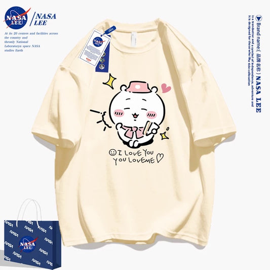 Japanese Cartoon ChiiKawa Casual Style T-Shirt Series | Chiikawa Happy Picnic - Kawaii Fashion Items
