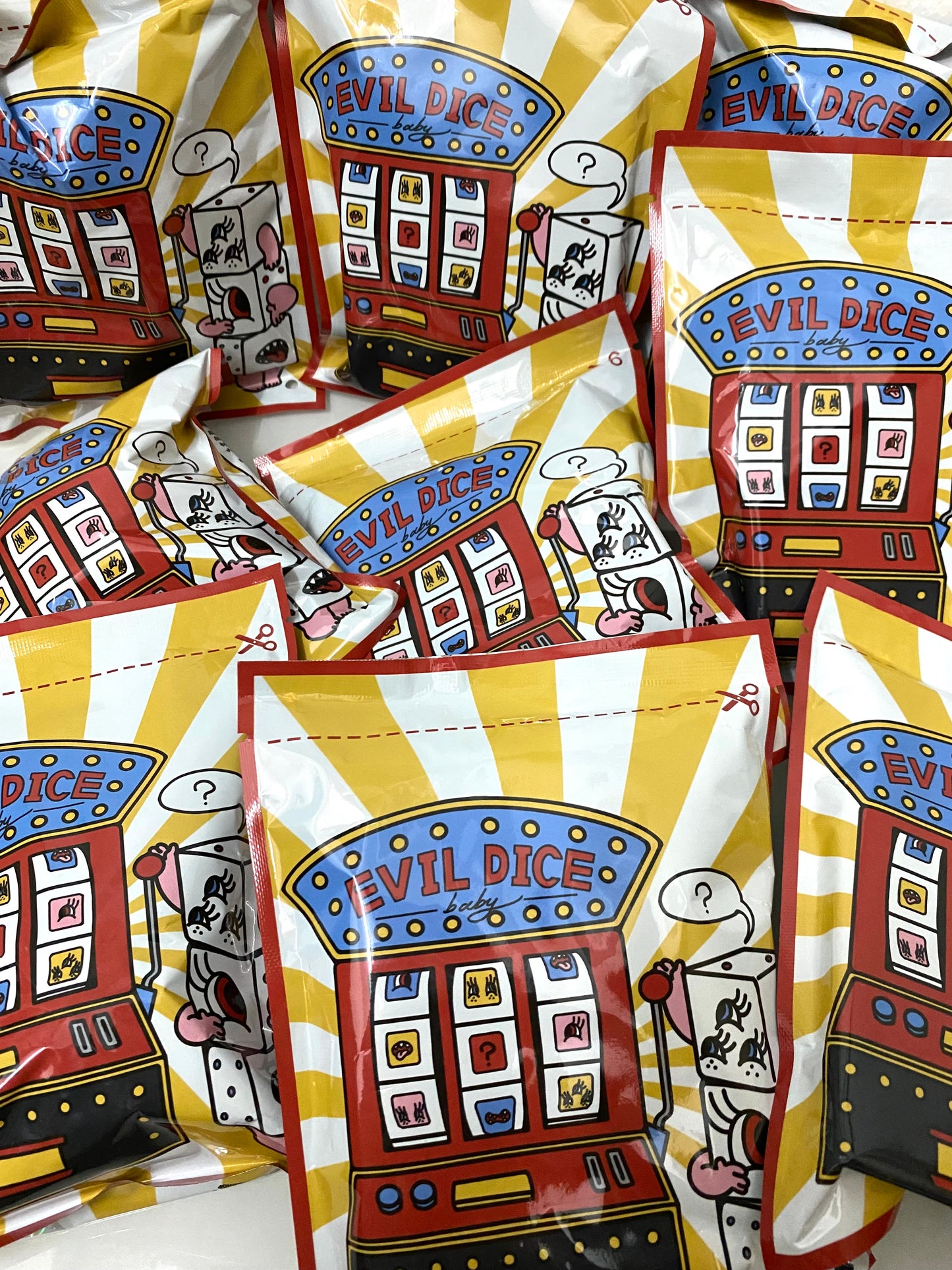 ABAO Blind Bag Series 1 | Evil Dice Baby - Vinyl Figure Keychain Collectable Toys Mystery Blind Bag