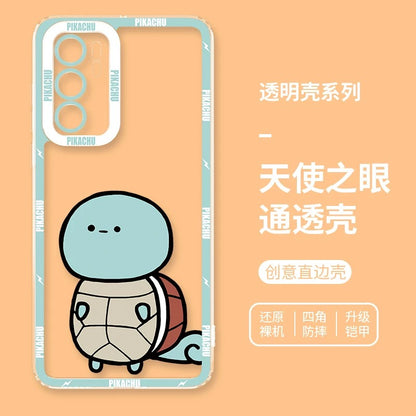 Japan Cartoon Pokemon Cute & Fighting Drawing Style | Pikachu Charmander Squirtle Bulbasaur Charizard Blastoise Venusaur - Phone Case Samsung Galaxy S26 S25 S24 S23 S22 S21 FE Ultra