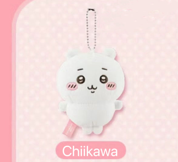 ChiiKawa X Miniso | ChiiKawa Hachiware Usagi Momonga Mini Plush Doll Keychain - Kawaii items Room Decoration doll