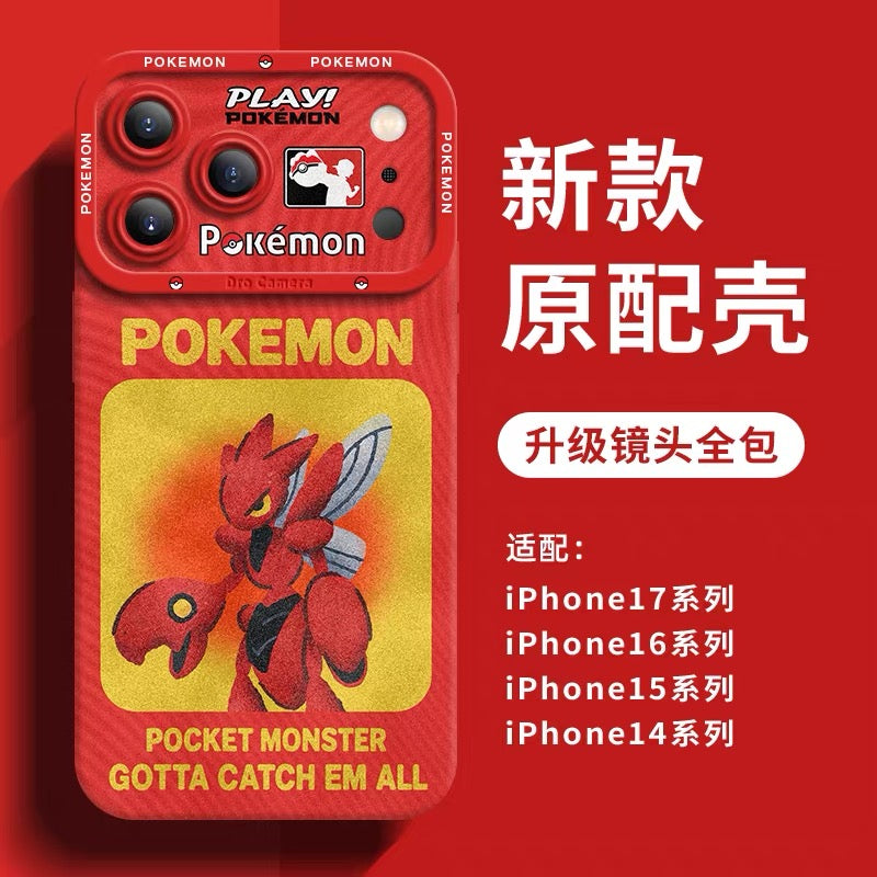 Japanese Cartoon Pokemon Silicone Case Neon Spray Painting Style Part2 | Charmander Blastoise Venusaur Genger Porygon-Z Scizor Dragonite Rayquaza 8 Styles - Phone Case Samsung Galaxy S26 S25 S24 S23 FE Ultra Edge