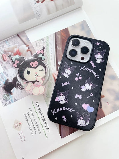 Japanese Cartoon Lovely Pajamas Kuromi Phone Stand