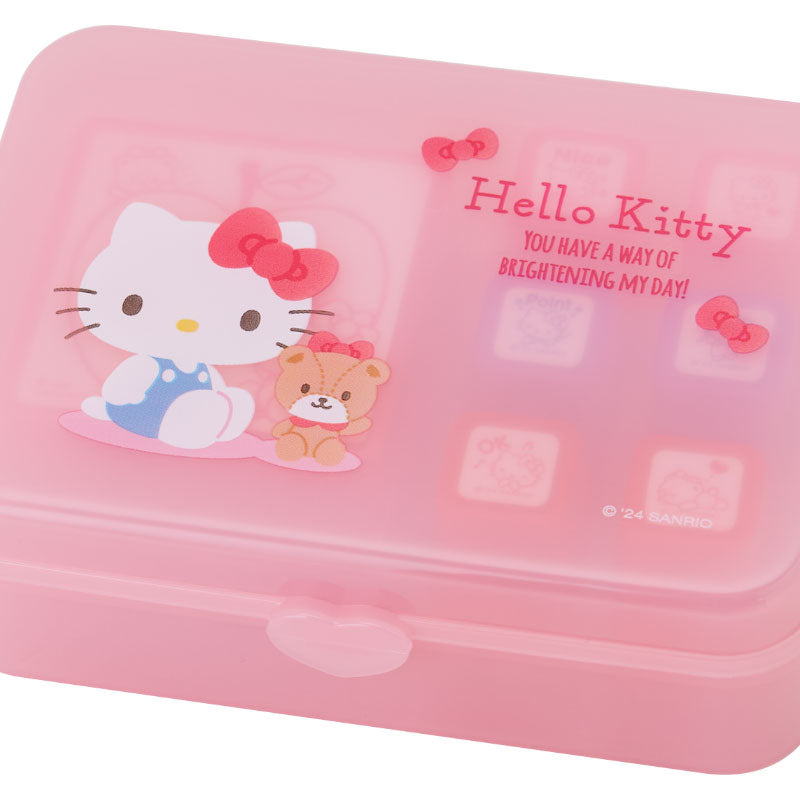 Sanrio Japan Hello Kitty Stamp Set with Oil Ink - Kawaii Stationery