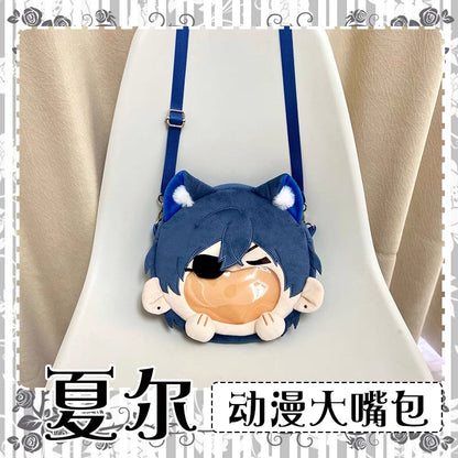 Japanese Anime  Black Butler Kuro Shitsuji | Ciel Phantomhive with Cat Ear Plush Cute Icon Itabag Backpack and Crossbody Bag - Cute Kawaii Item