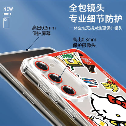 Japanese Cartoon Hello Kitty | Vintage Kitty Pink Version - Phone Case Samsung Galaxy S26 S25 S24 S23 S22 S21 FE Ultra Edge