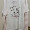 Korean Fashion Cute Cartoon Style Long-sleeved Sun Protection T-Shirt Series | Bling Bling Hello Kitty with Gems - Kawaii Fashion Items
