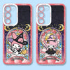 日本漫画 ハロウィン ステンドグラス風 | マイメロディ マイスウィートピアノ - スマホケース Samsung Galaxy S26 S25 S24 S23 S22 S21 FE Ultra Edge