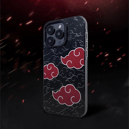 Japanese Anime Naruto Ninja | Laser Itachi Icon - iPhone Case 7 8 PLUS SE2 XS XR X 11 12 13 14 15 16 Pro Promax SE3 SE2