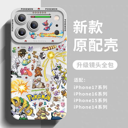 Japanese Cartoon Pokemon Silicone Case Close Up Fighting Version | Venusaur Charizard Blastoise Gengar Scizor Umbreon Greninja Garchomp - iPhone Case PLUS SE2 XS XR X 11 12 13 14 15 16 16e 17 17e Pro Promax 12mini 13mini (副本)