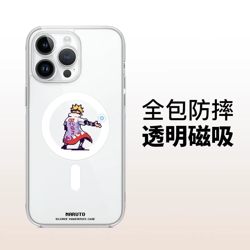 Japanese Anime Naruto Ninja | Magnetic Clean Case Namikaze Minato - iPhone Case PLUS 12 13 14 15 16 16e Pro Promax
