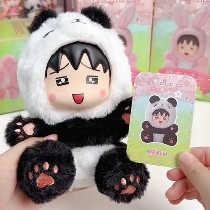 Chibi Maruko Chan Fluffy Animal Part 1 Series Vinyl Plush Doll | Fawn Bunny Panda Tiger Capybara Bear - Vinyl Face Plush Doll Figure Keychain Collectable Toys Mystery Blind Box KawaiiGiftLand