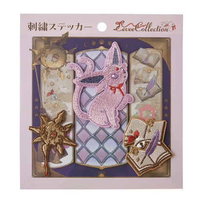 Japan Cartoon Pokemon Eevee Evolution Series Embroidery Sticker | Eevee Vaporeon Jolteon Flareon Espeon Umbreon Leafeon Glaceon Sylveon - Evolve Anime Collectable Kawaii Item