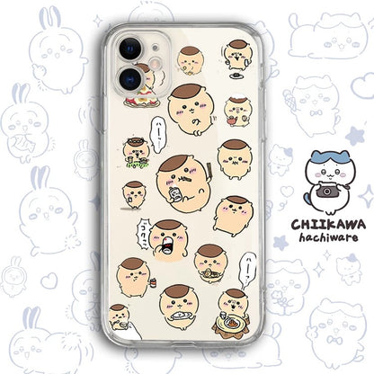 Japanese Cartoon Chiikawa Clean Case | Happy Fun Part2 Sanrio - Phone Case Samsung Galaxy S26 S25 S24 S23 S22 S21 FE Ultra
