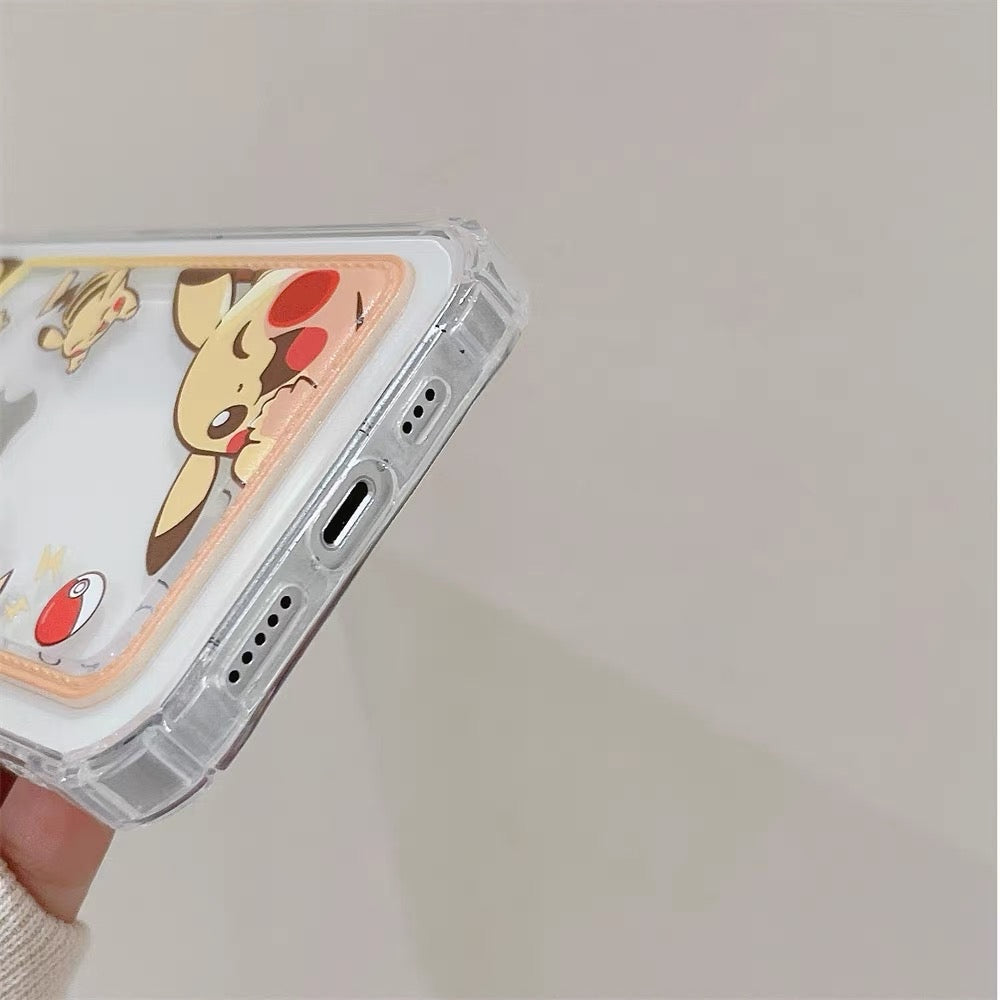 Japanese Cartoon Pokemon Photo Holder | Pikachu Gengar  - iPhone Case PLUS X 11 12 13 14 15 Pro Promax