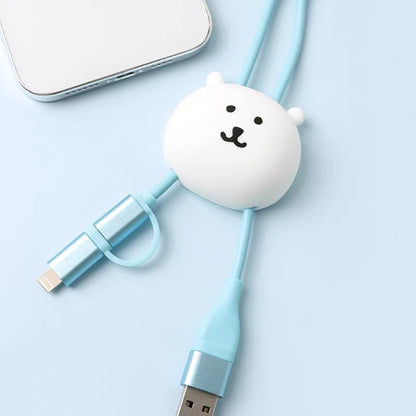 Miniso Joker Bear | 3A Fast Charging Type-C & Lightning Data Cable