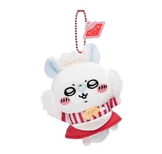 Japan ChiiKawa Restaurant Serise | ChiiKawa Hachiware Usagi Momonga Kurimanju Rakko Shisa Crab - Mini Plush Doll 10cm Keychain