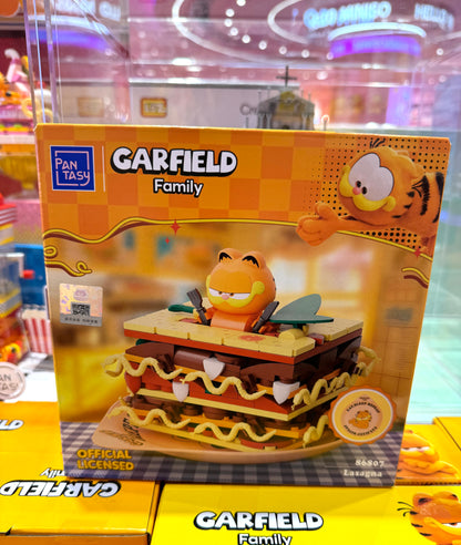 Pan Tasy x Garfield Family | Lasagna - Lovely Cat Exotic Shorthair Building Blocks Toy Collections