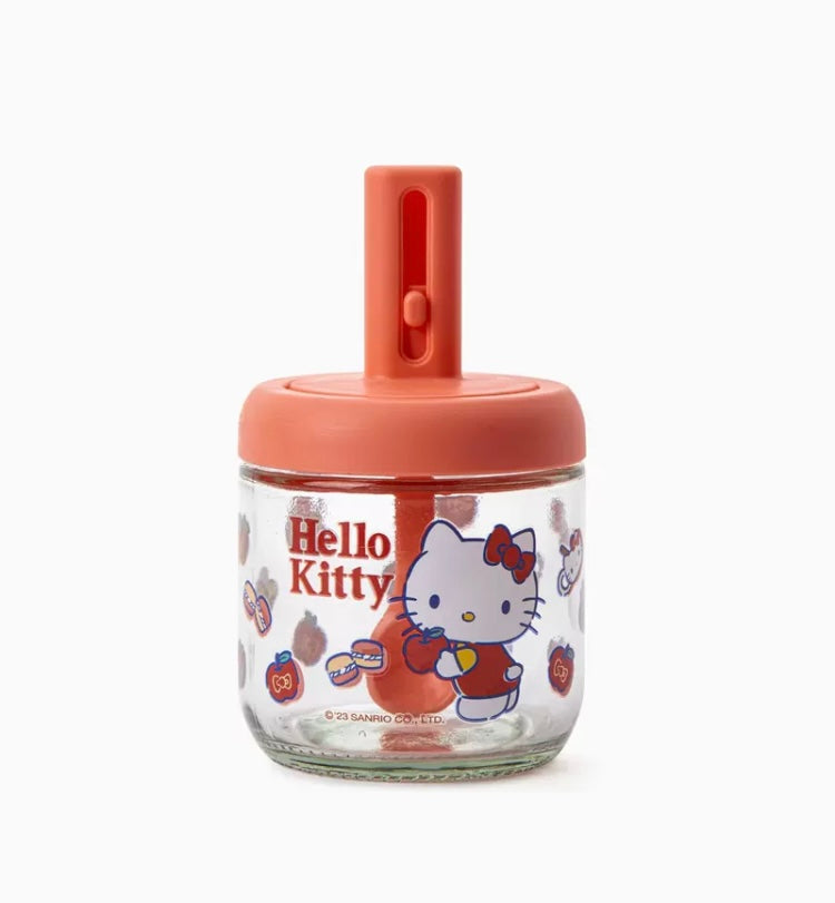 Sanrio Glass Condiment Bottles Cruet Jar | Hello Kitty My Melody Kuromi Cinnamoroll - Kitchenware Kitchen