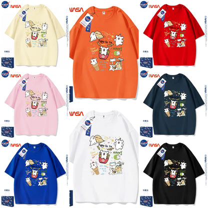 Cute Cartoon Doggie Maltese Puppy Style T-Shirt Series | Happy Puppy Tie Tie Part1 - Kawaii Fashion Items for Child & Adult