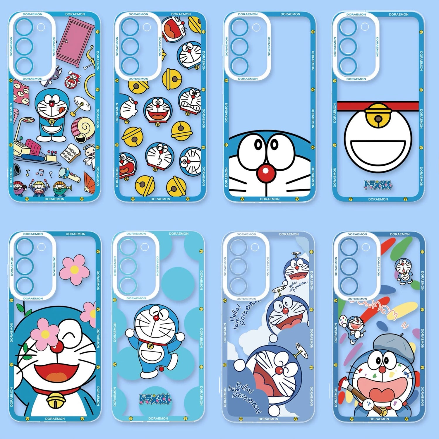 Japanese Cartoon Blue Robot Cat | Doraemon Cute 8 Styles - Phone Case Samsung Galaxy S26 S25 S24 S23 S22 S21 FE Ultra Edge