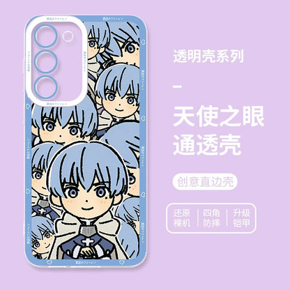 Japanese Anime FRIEREN Cute Drawing Full Screen Style | Frieren Himmel Fern Stark 4 Styles - Phone Case Samsung Galaxy S26 S25 S24 S23 S22 S21 FE Ultra
