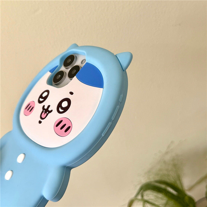 Japanese Cartoon ChiiKawa Pajamas Party Silicone | Hachiware Usagi - iPhone Case 15 14 13 12 11 Pro ProMax