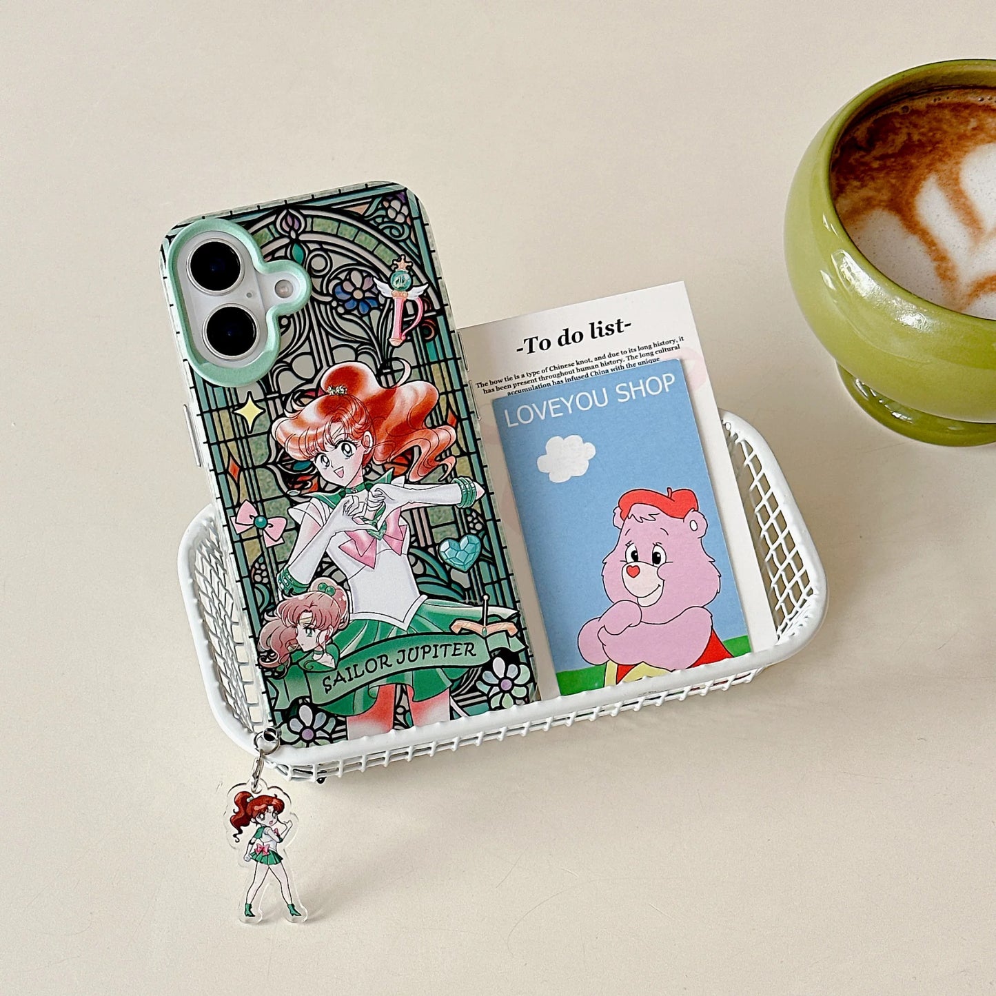 Japanese Cartoon Sailor Moon Phone Case with Strap Comic Version | Laser Glass Window Sailor Moon Mercury Mars Jupiter Venus - Phone Case Samsung Galaxy S26 S25 S24 S23 S22 S21 FE Ultra Edge