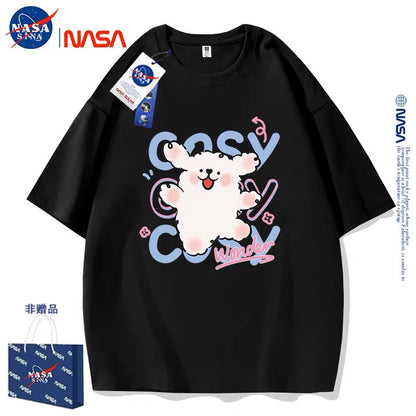 Cute Cartoon Doggie Maltese Puppy Style T-Shirt Series | Say Hello with Smile Part1 - Kawaii Fashion Items for Child & Adult