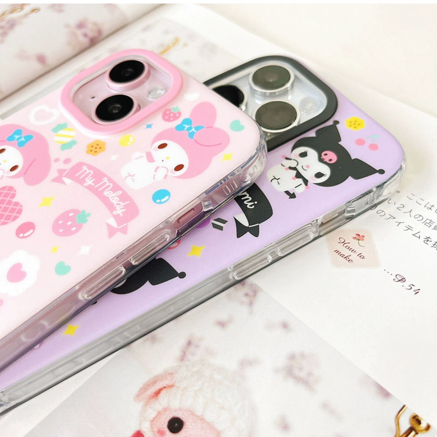 Japanese Cartoon Sanrio | Matt Colour Full Hello Kitty My Melody Kuromi Cinnamoroll Pompompurin Pochacco - iPhone Case 12 13 14 15 Pro Promax
