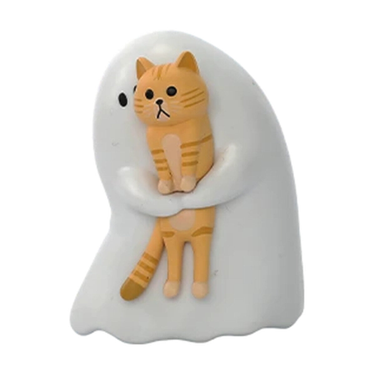 GHODY Behold My Cat - Flying Kitten design, ghost holding an orange tabby kitten