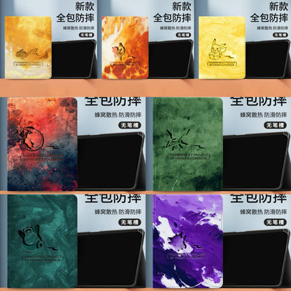 Japanese Cartoon Pokemon Protect Case | Pikachu Charmander Charizard Rayquaza Snoriax Gengar - iPad Mini 4,5,6,7 / iPad Air / iPad Pro 2025 2024 2022 2021 2020 2018