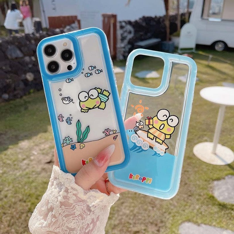 Japanese Cartoon KeroKeroKeroppi Keroppi iPhone Case 7 8 PLUS SE2 XS XR X 11 12 13 14 15 Pro Promax