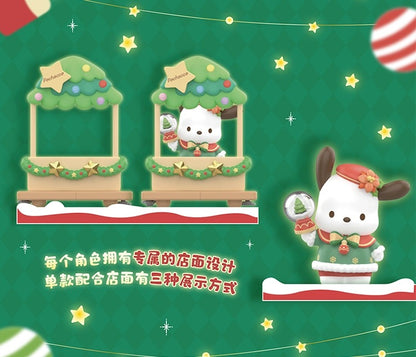 Top Toy x Sanrio Characters Christmas Market | Hello Kitty My Melody Kuromi Cinnamoroll Pompompurin Pochocca Hangyodon Tuxedosam - Collectable Toys Car can Move Mystery Blind Box