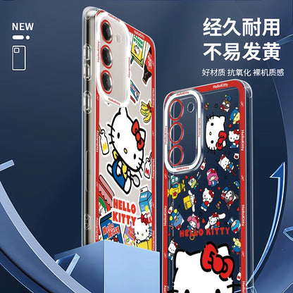 Japanese Cartoon Hello Kitty | Vintage Kitty Red Version - Phone Case Samsung Galaxy S26 S25 S24 S23 S22 S21 FE Ultra Edge