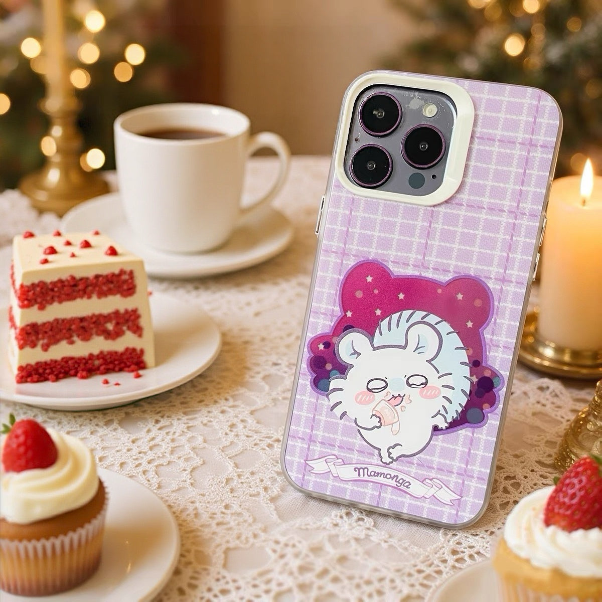 Japanese Cartoon ChiiKawa Daily with Icon Laser Case | Chiikawa Hachiware Usagi Momonga 4 Styles - Phone Case Samsung Galaxy S26 S25 S24 S23 S22 S21 FE Ultra Edge