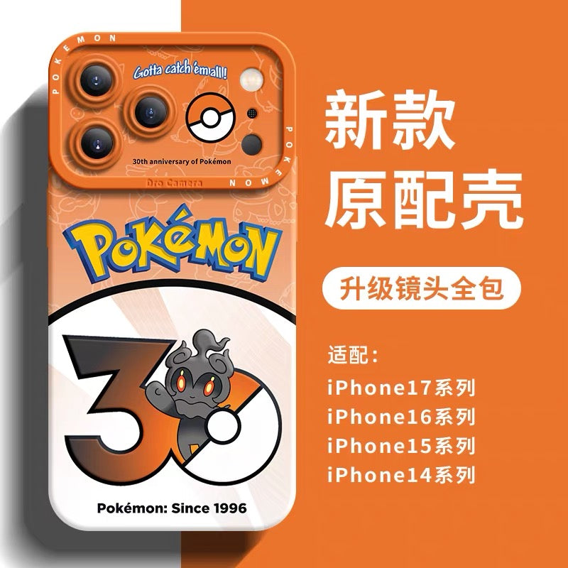 Japanese Cartoon Pokemon Silicone Case Pokemon 30 Anniversary Version Part25 | Solgaleo Lunala Marshadow Naganadel Zeraora Melmetal 6 Styles - Phone Case Samsung Galaxy S26 S25 S24 S23 FE Ultra Edge