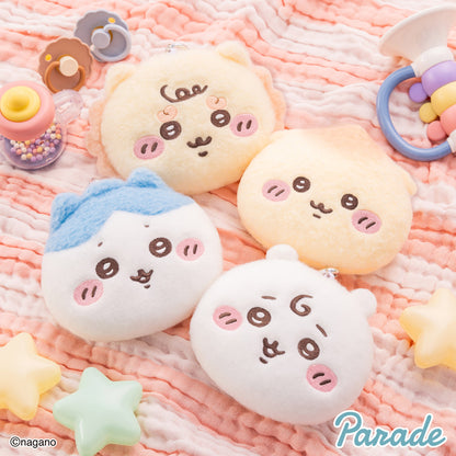 Japan ChiiKawa Baby Series | ChiiKawa Hachiware Usagi Momonga Kurimanju Rakko Shisa Crab Cute Baby Icon Plush Doll Card Holder Keychain - Kawaii items Room Decoration Doll