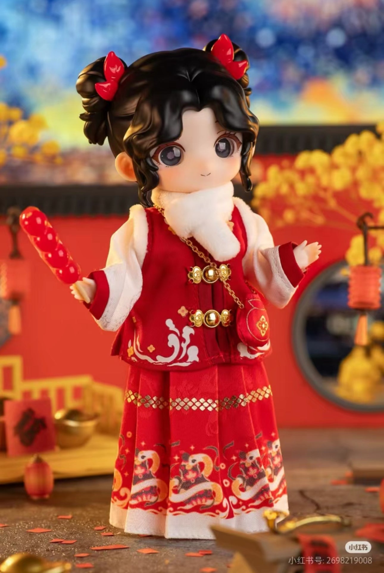 Simon Toys Liroro Summer Island | Chinese Snake Year Limited Edition - 1/12 ob11 11cm BJD Doll Ball Joint Doll Collectible Toys