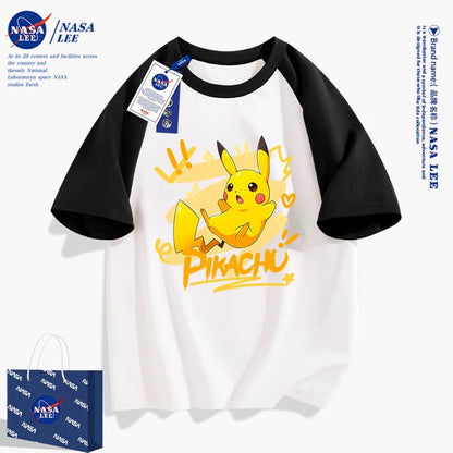 Japanese Cartoon Pokemon Casual Style T-Shirt Series | Pikachu with Heart 2 - Kawaii Fashion Items