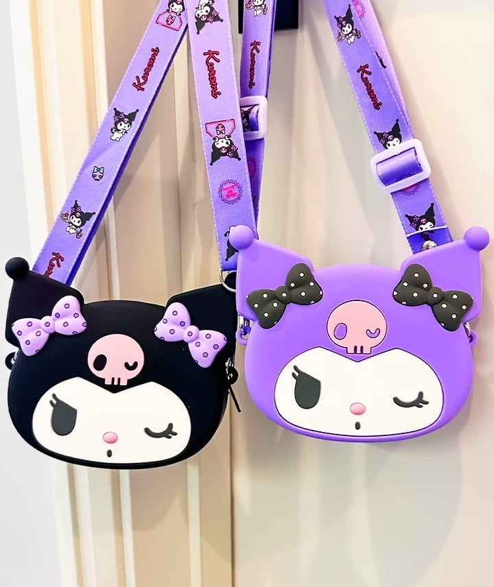 Japan Sanrio Silicon Shoulder Bag | Hello Kitty My Melody Kuromi Cinnamoroll Hangyodon  -  Kawaii Bag Birthday Girlfrend Children Gift