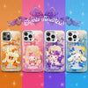 Japanese Cartoon Sanrio King & Queen Laser Case | My Melody Kuromi Cinnamoroll Pompompurin - Phone Case Samsung Galaxy S26 S25 S24 S23 S22 S21 FE Ultra Edge