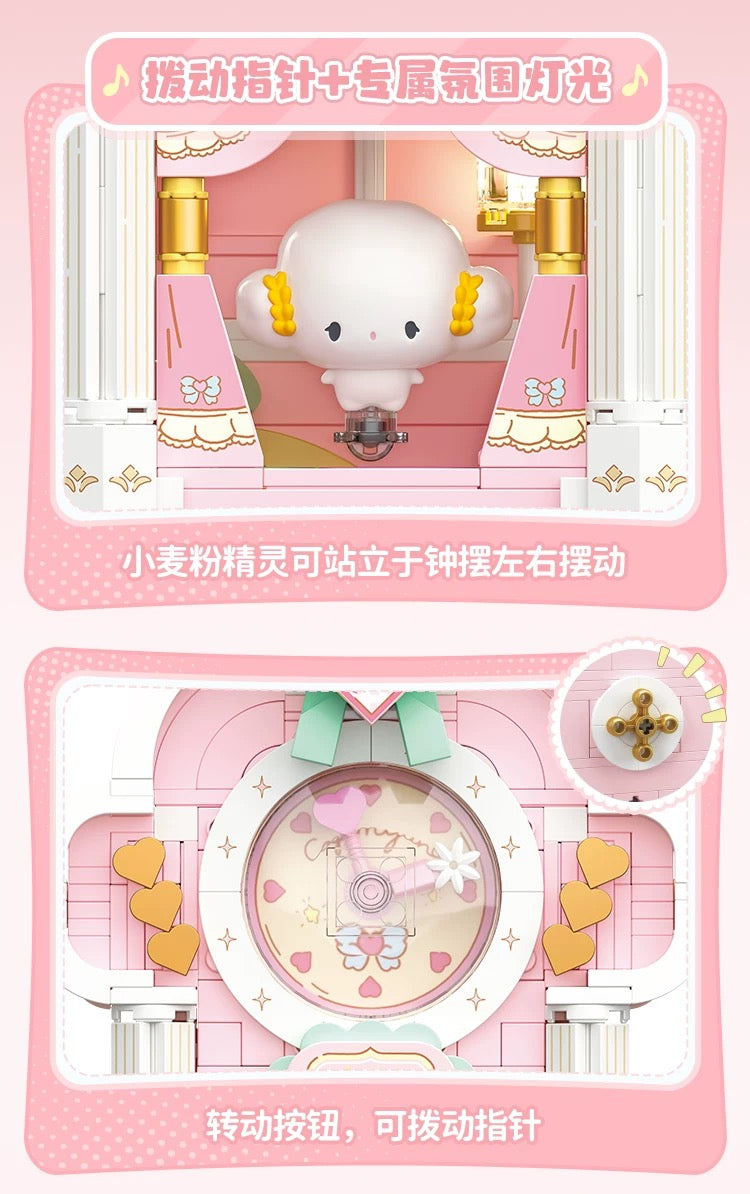 Top Toy x Sanrio Pastel Dream Home | Cogimyum Clock - Building Blocks Toy Collections