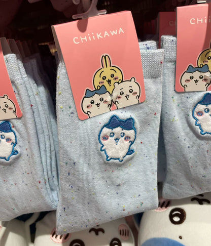 ChiiKawa X Miniso | ChiiKawa Hachiware Usagi Soft Colour Embroidery Socks - Kawaii items