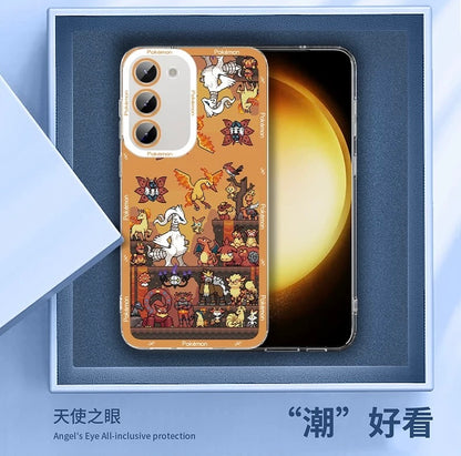 Japan Cartoon Pokemon Pixel Group Verison | Fairy Type - Phone Case Samsung Galaxy S25 S24 S23 S22 S21 FE Ultra - KawaiiGiftLand