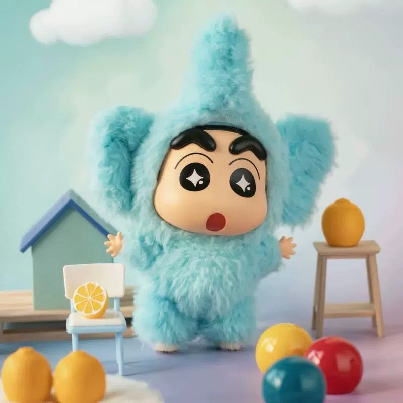 TopToy X Crayon Shin-chan Cosplay Party Part 1 Series Limited | ChocoBi Shiro Action Kamen Buriburi Elephant - Vinyl Face Plush Doll Figure Keychain Collectable Toys Mystery Blind Box - KawaiiGiftLand