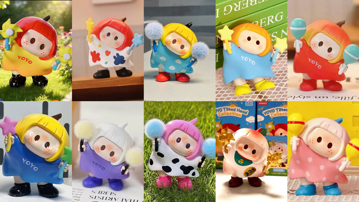 YOYO Chan Mini Figure Part 1 | YOYO Tilted Head Collection - Collectable Toys Mystery Blind Box