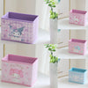 Japanese Cartoon with Flowers Storage Box | Hello Kitty My Melody Kuromi Little Twin Stars Cinnamoroll - Bedroom Girl Gift