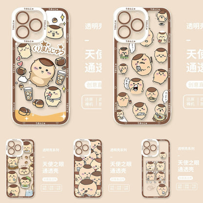 Japanese Cartoon Chiikawa | Kurimanju 5 Styles - iPhone Case PLUS SE2 XS XR X 11 12 13 14 15 16 16e 17 17e Pro Promax 12mini 13mini