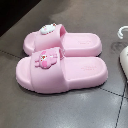 Kanahei X Miniso | Slippers Usagi Piske Pink Rabbit White Chicken - Kawaii items Cute Shoes